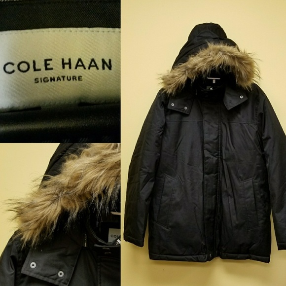 Cole Haan Other - Sale😁was$125 COLE HAAN furtrim hoodedNWOT coat AM